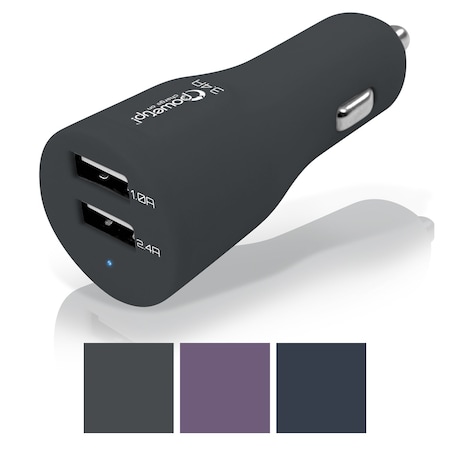 Power Up! 12V Plug - 3.4a Dual USB - Asst Colors 191-05585